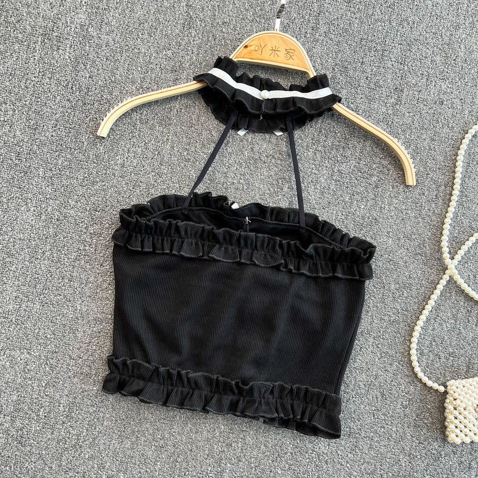 Seksiy Backless Derin Yaka Atlet