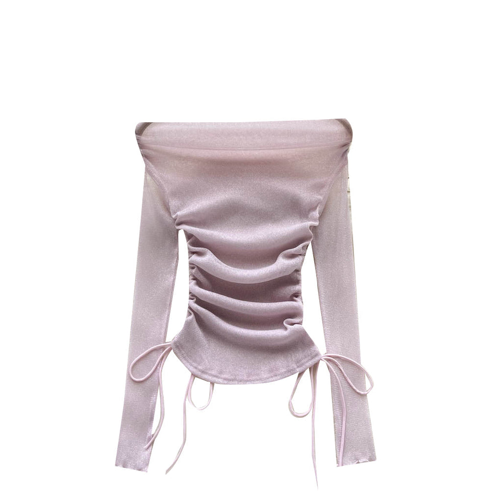 Niş Çekmeli Off-shoulder Üst