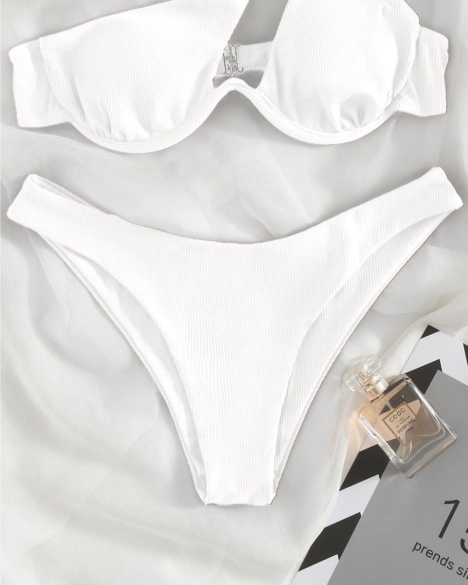 Tek Omuzlu Yarık Bikini