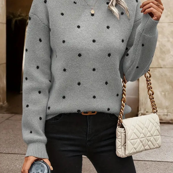 Chloe – puantiye desenli kazak