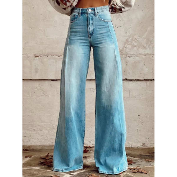 JULIA | VINTAGE RETRO KLASİK GENİŞ BacakLI Pantolon