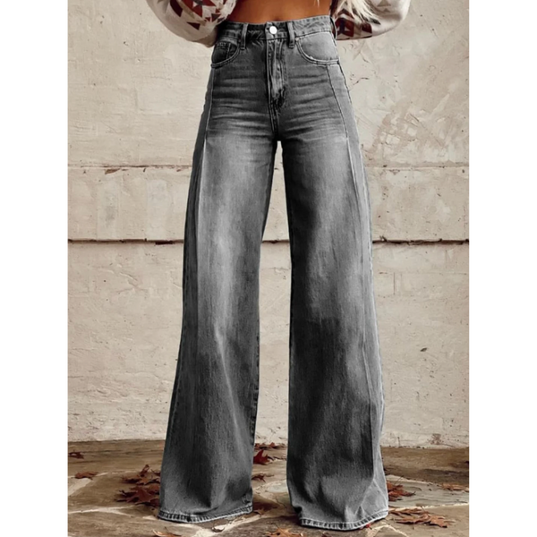 JULIA | VINTAGE RETRO KLASİK GENİŞ BacakLI Pantolon