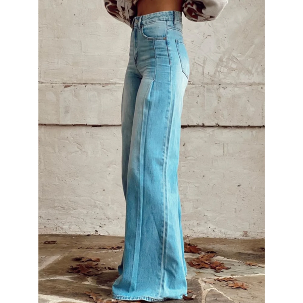 JULIA | VINTAGE RETRO KLASİK GENİŞ BacakLI Pantolon