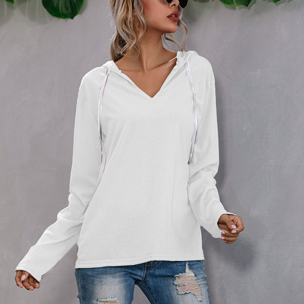 Kadınlar için Rahat Kapüşonlu Sweatshirt