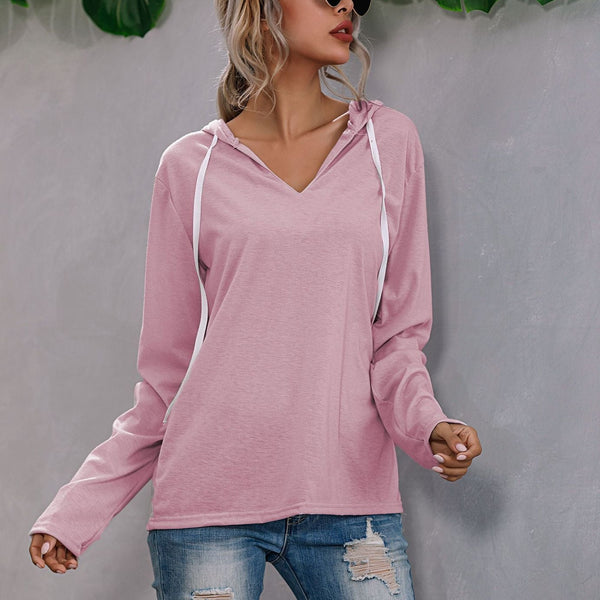 Kadınlar için Rahat Kapüşonlu Sweatshirt