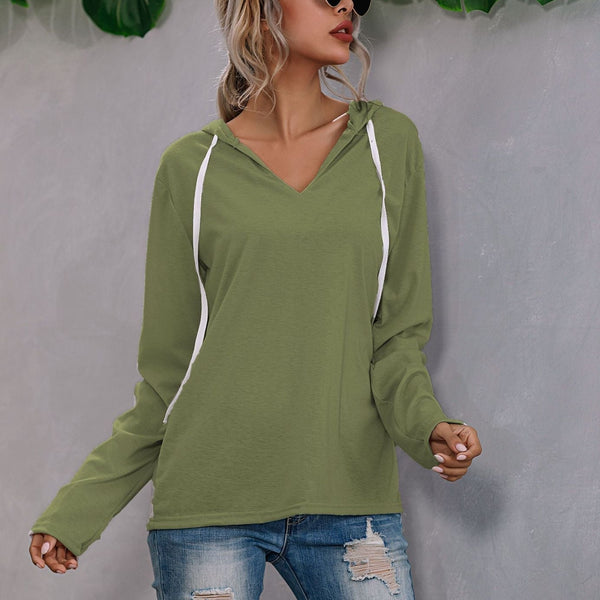Kadınlar için Rahat Kapüşonlu Sweatshirt