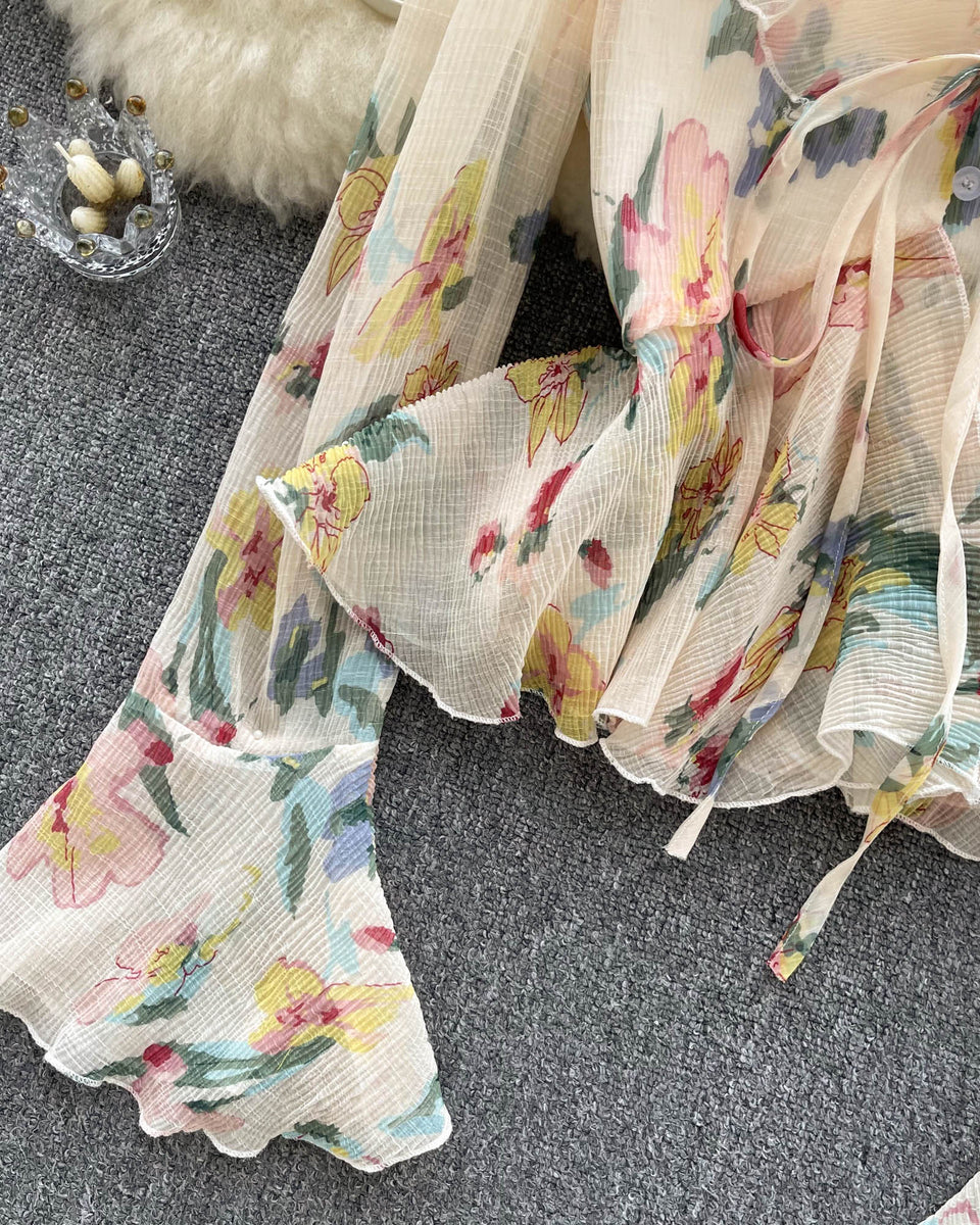 Tatlı Fırfırlı Kol Chiffon Bluz