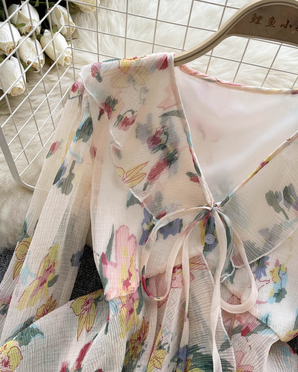 Tatlı Fırfırlı Kol Chiffon Bluz