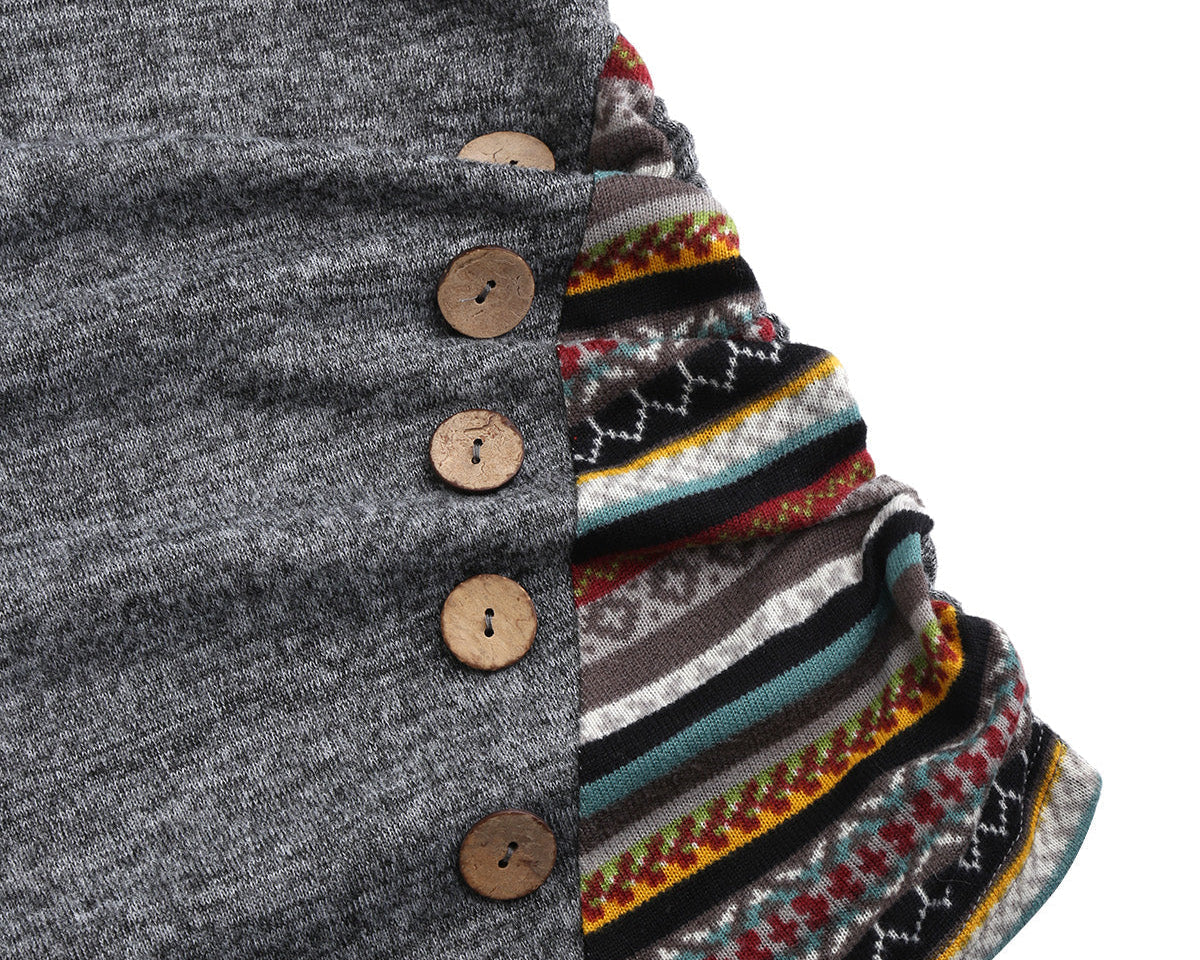 Saymera | Rahat Tribal Kapüşonlu Sweatshirt