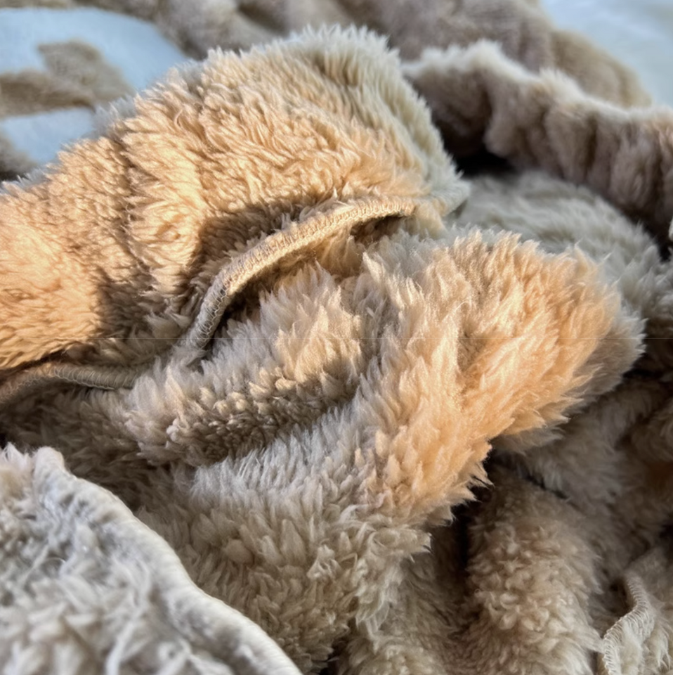Sahte İki Parça Peluş Kapüşonlu Sweatshirt