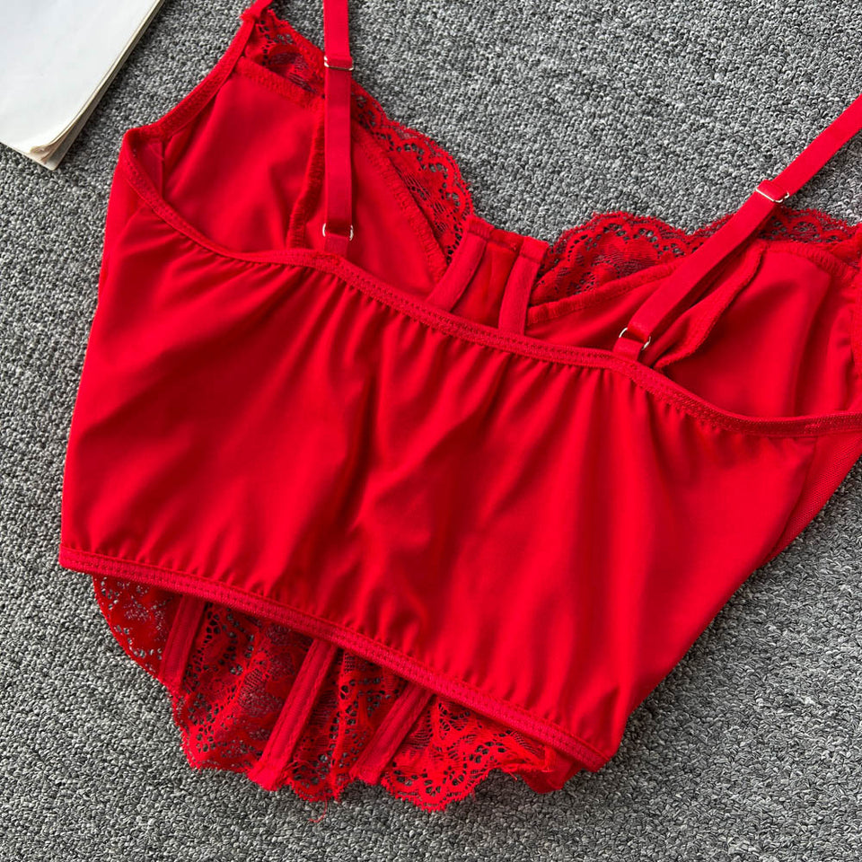 Seksi İşlemeli Dantel Atlet