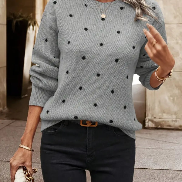 Chloe – puantiye desenli kazak