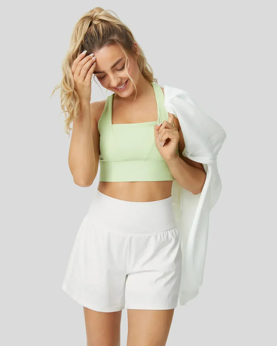Natalia | Süper Yüksek Bel 2-in-1 Yoga Şortu
