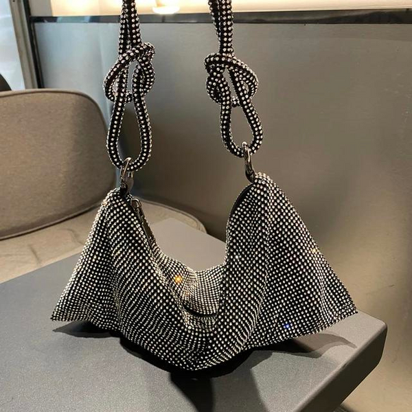 Parlak Strass Taşlı Akşam Çantası