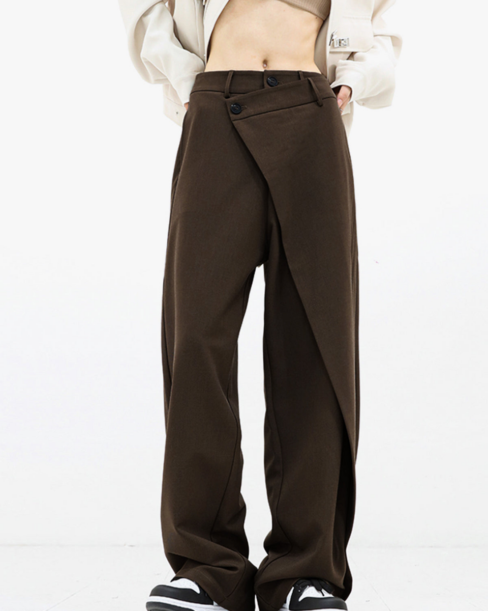 Anna | Asimetrik Baggy Pantolon