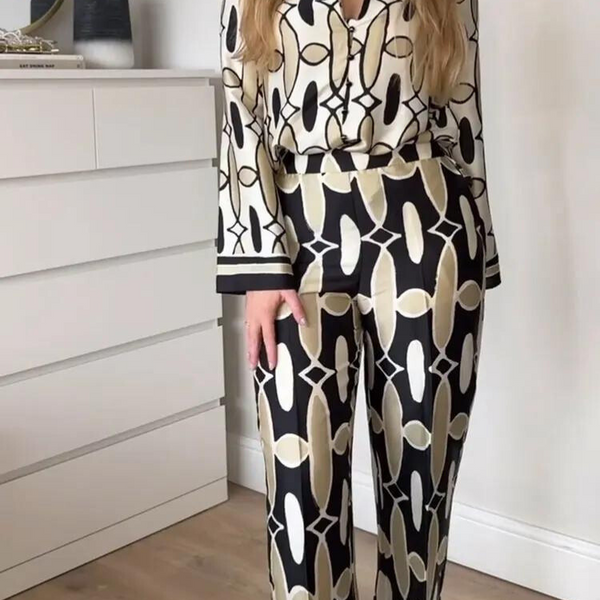 Tina | Geometrik Desenli Takım