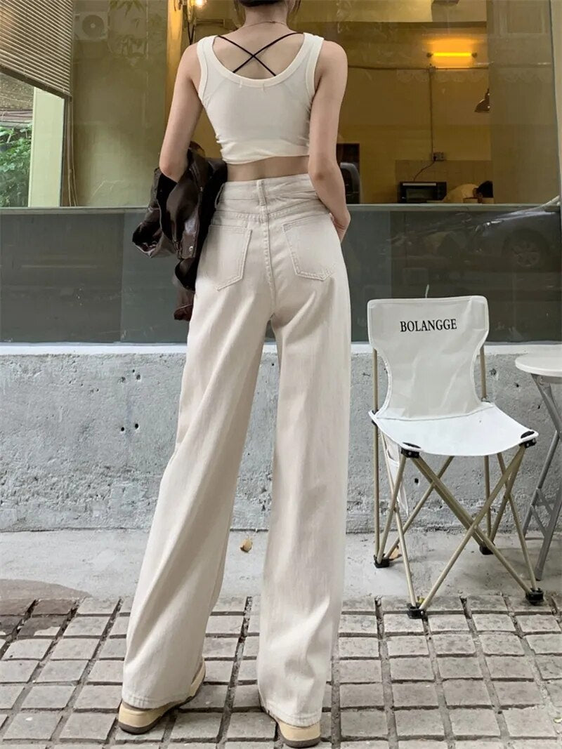 Ellen – Modern, bol paça yüksek bel pantolon