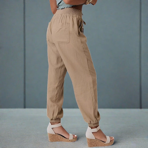 Bayleigh | Kadınlar için Kordonlu Rahat Harem Pantolonu