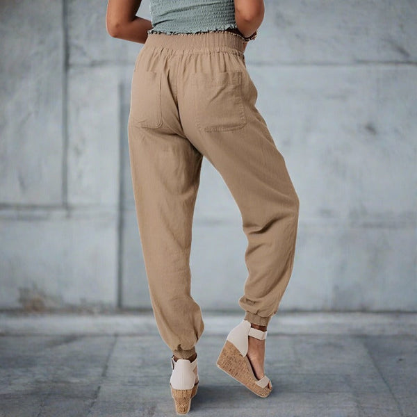 Bayleigh | Kadınlar için Kordonlu Rahat Harem Pantolonu