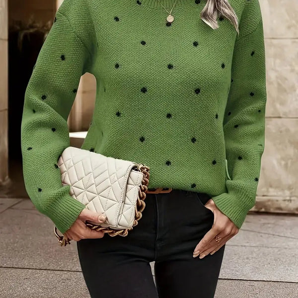 Chloe – puantiye desenli kazak