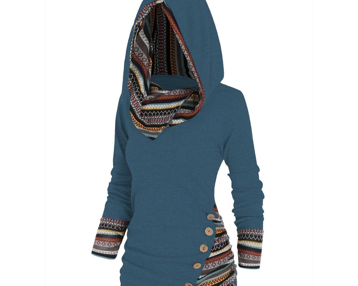Saymera | Rahat Tribal Kapüşonlu Sweatshirt