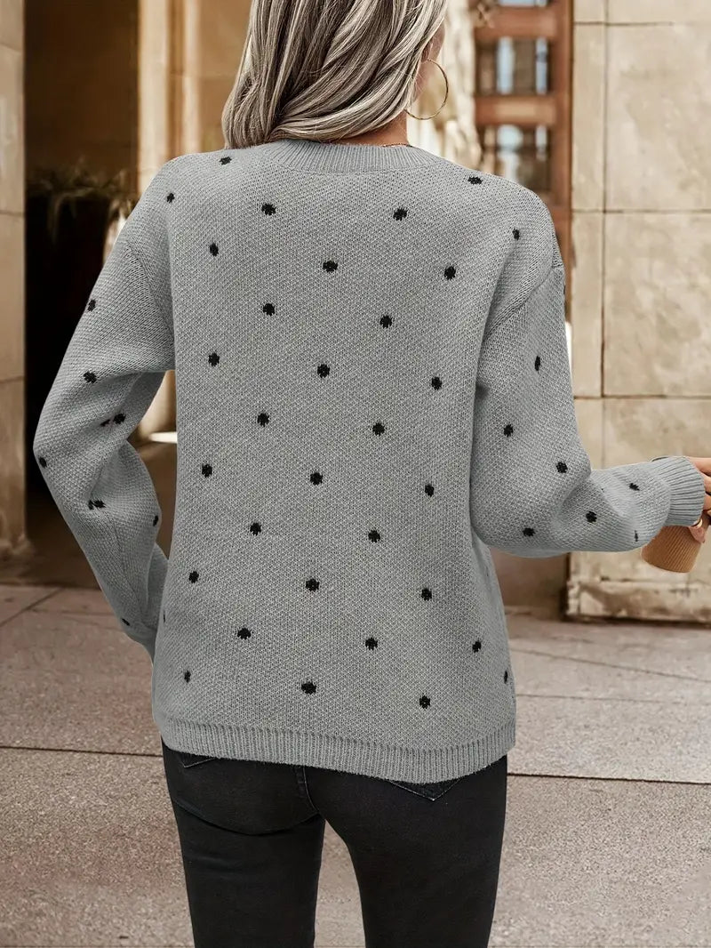 Chloe – puantiye desenli kazak