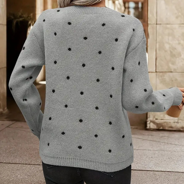Chloe – puantiye desenli kazak