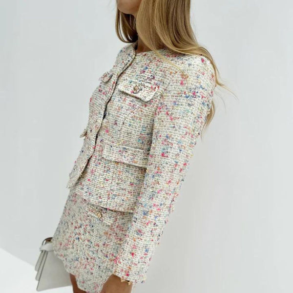 Celine | Kadınlar için Çok Yönlü Tweed Ceket