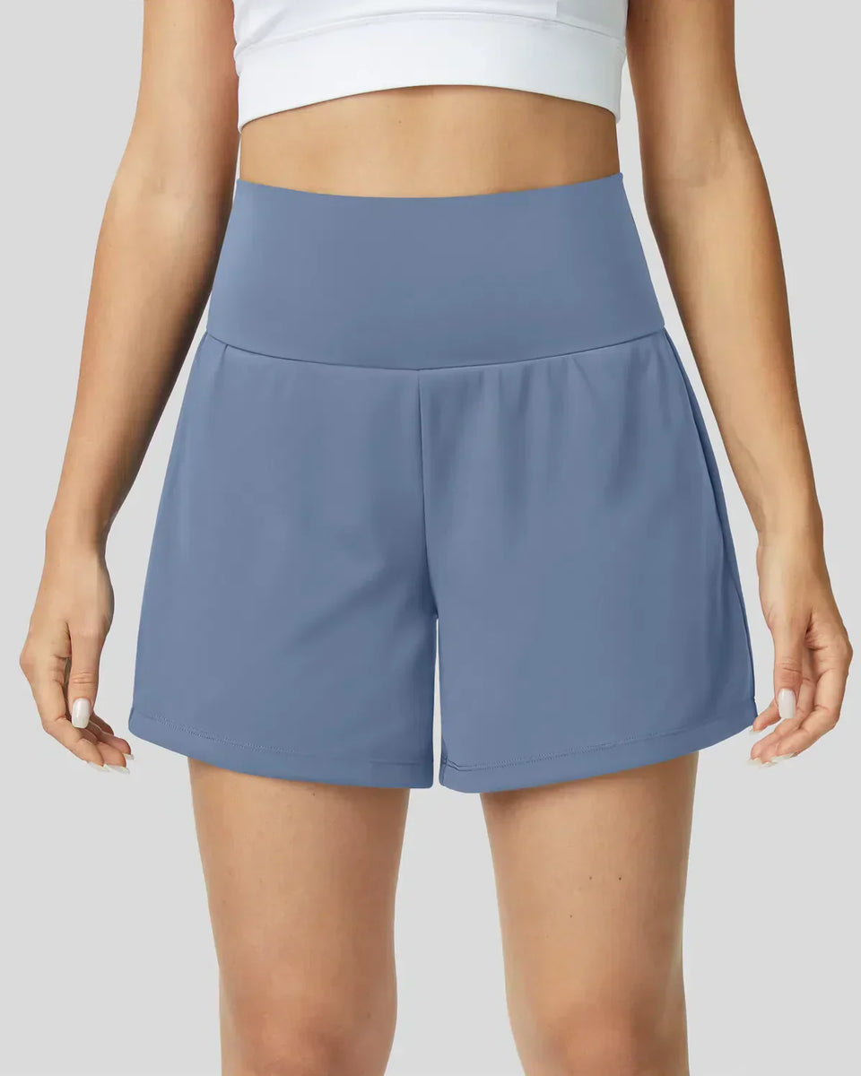 Natalia | Süper Yüksek Bel 2-in-1 Yoga Şortu