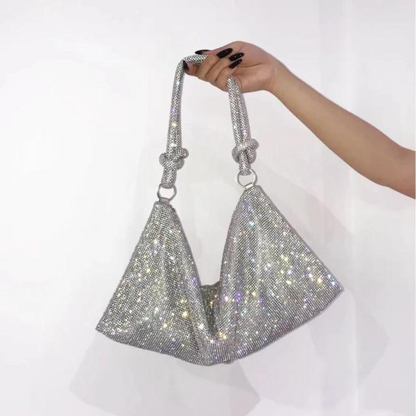 Parlak Strass Taşlı Akşam Çantası