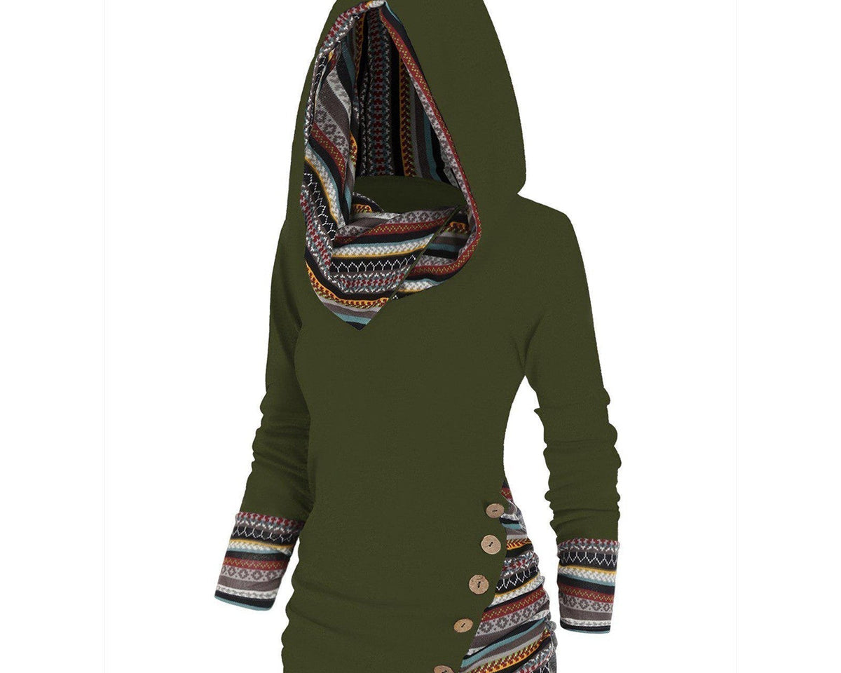 Saymera | Rahat Tribal Kapüşonlu Sweatshirt