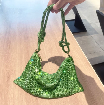 Parlak Strass Taşlı Akşam Çantası
