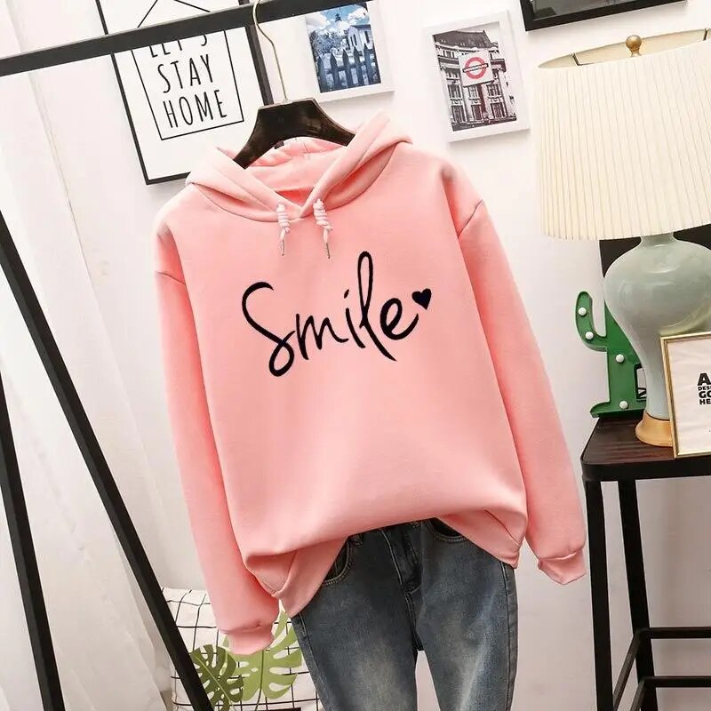 Rosemary - Aşk Gülümsemesi Kapüşonlu Sweatshirt