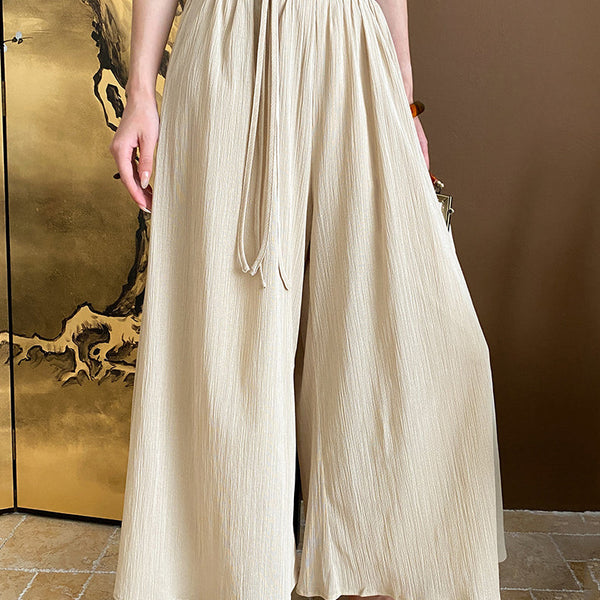 Yeni haki pamuklu crop pantolon fransız detayları ve yüksek bel yaz