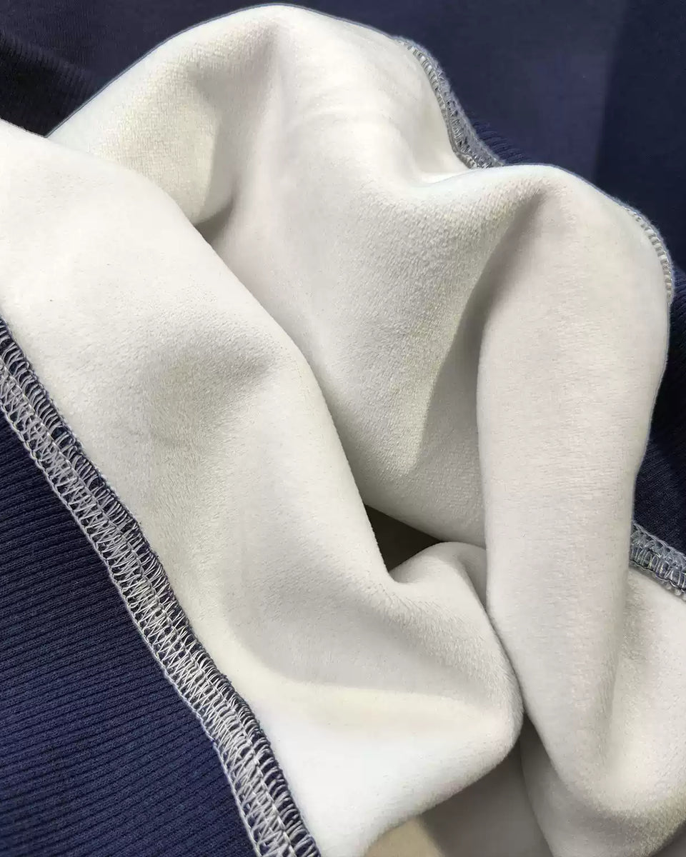 Basit Tasarım Patchwork Polar Kapşonlu Üst