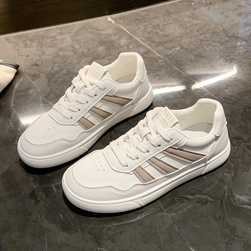 Kadınların Beyaz Yaz Düz Şık İnce Trend Sneaker'ları