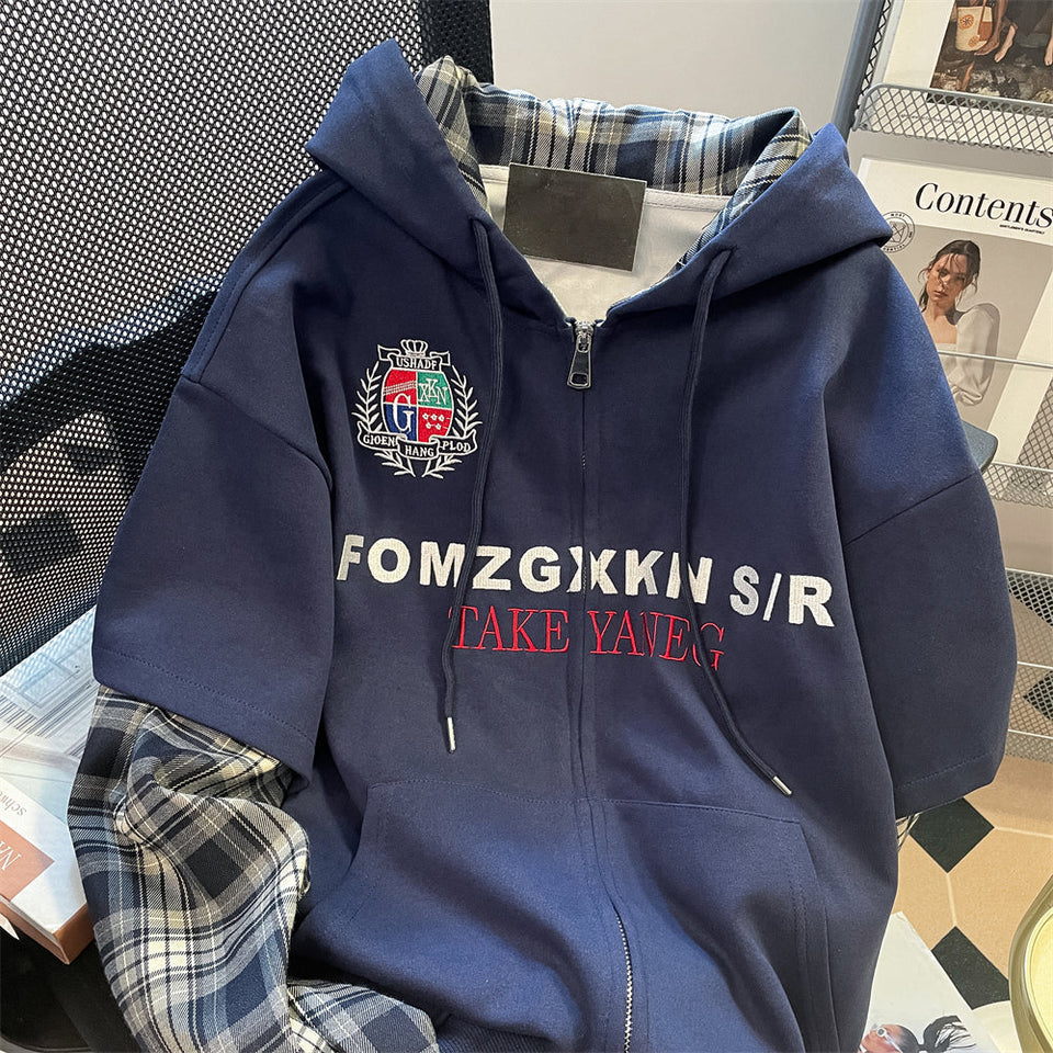 Sahte İki Parça Monogramlı Sweatshirt