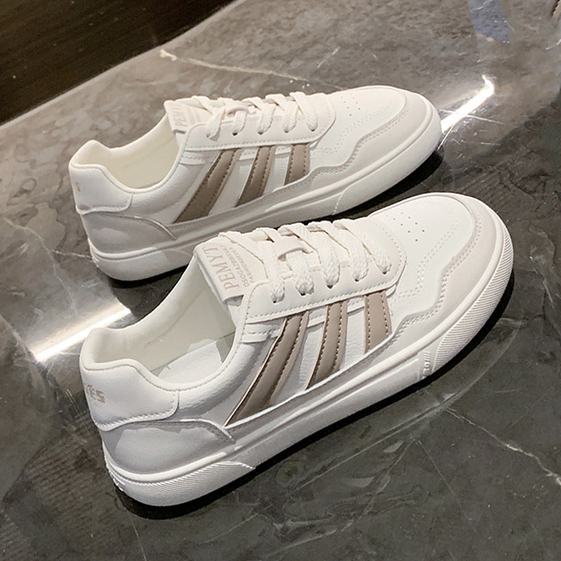 Kadınların Beyaz Yaz Düz Şık İnce Trend Sneaker'ları
