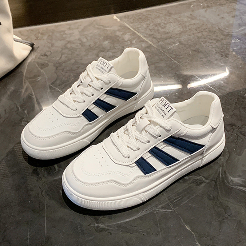 Kadınların Beyaz Yaz Düz Şık İnce Trend Sneaker'ları