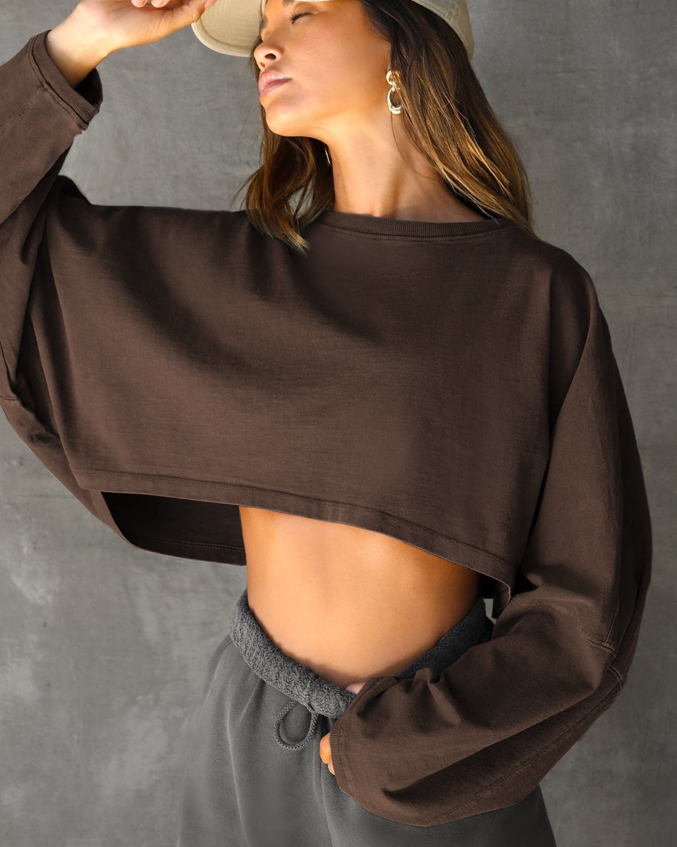 Wenia Crop Oversiz Sweatshirt