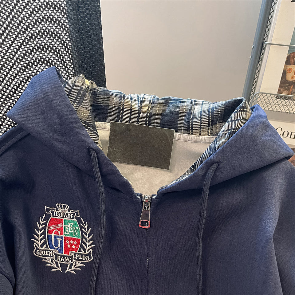 Sahte İki Parça Monogramlı Sweatshirt
