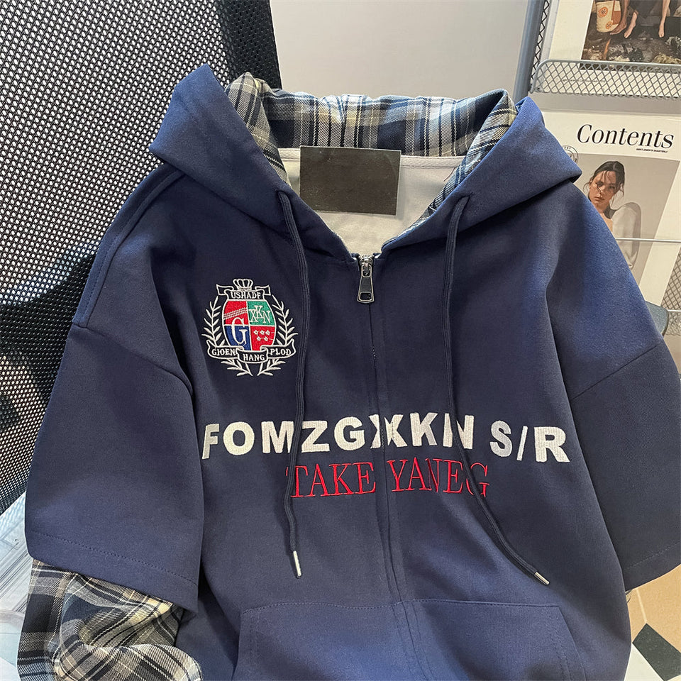 Sahte İki Parça Monogramlı Sweatshirt