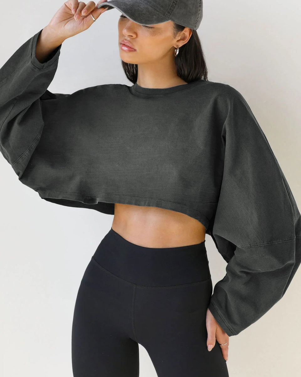 Wenia Crop Oversiz Sweatshirt