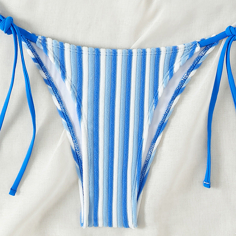 Havlu Kumaş Askılı Kravat Bikini