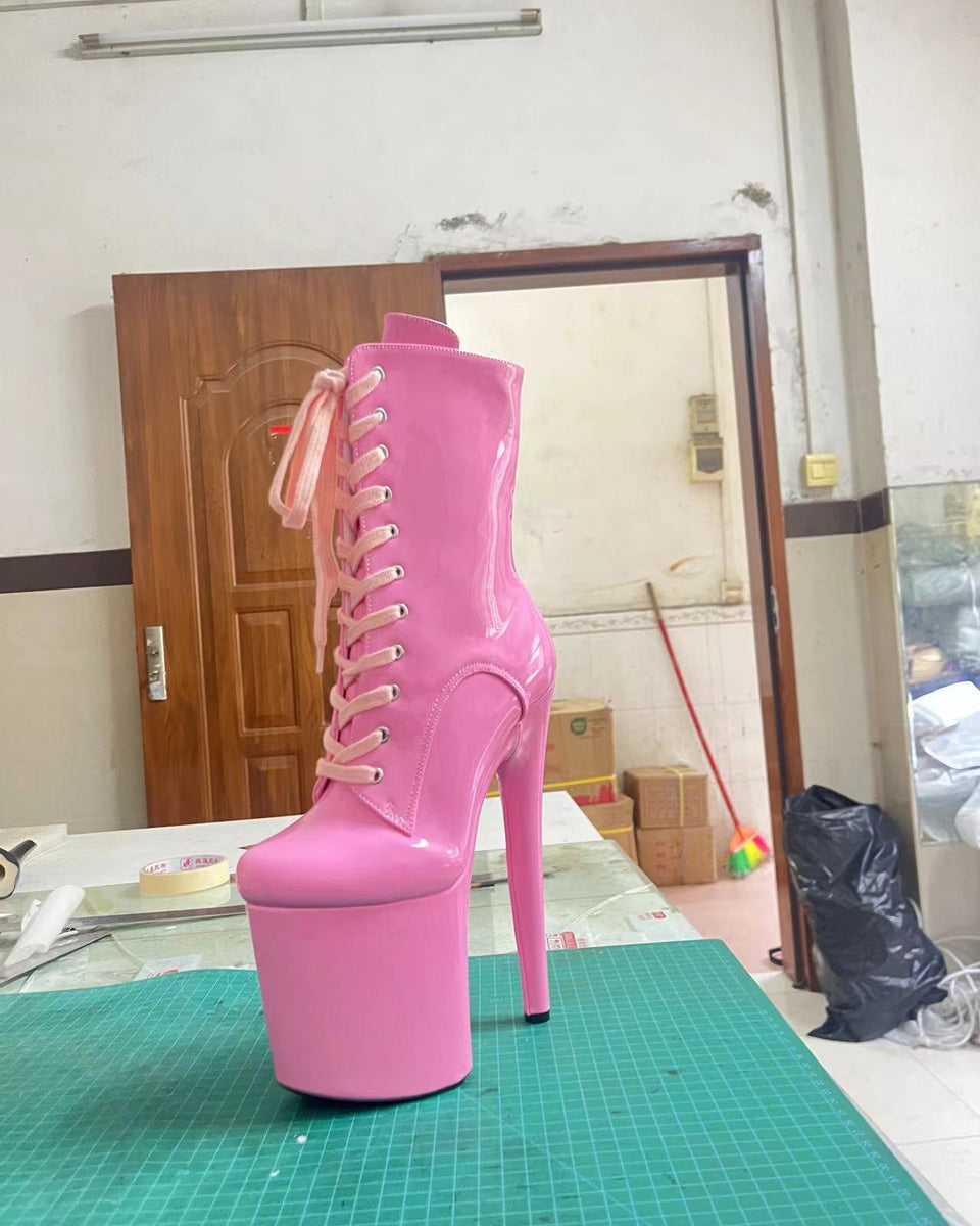 Popüler Şık Göz alıcı Süper Yüksek Moda Topuklu Çizme
