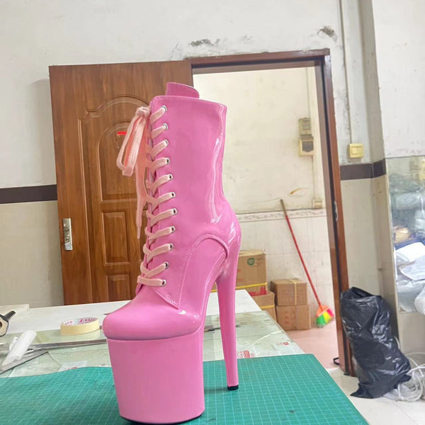 Popüler Şık Göz alıcı Süper Yüksek Moda Topuklu Çizme