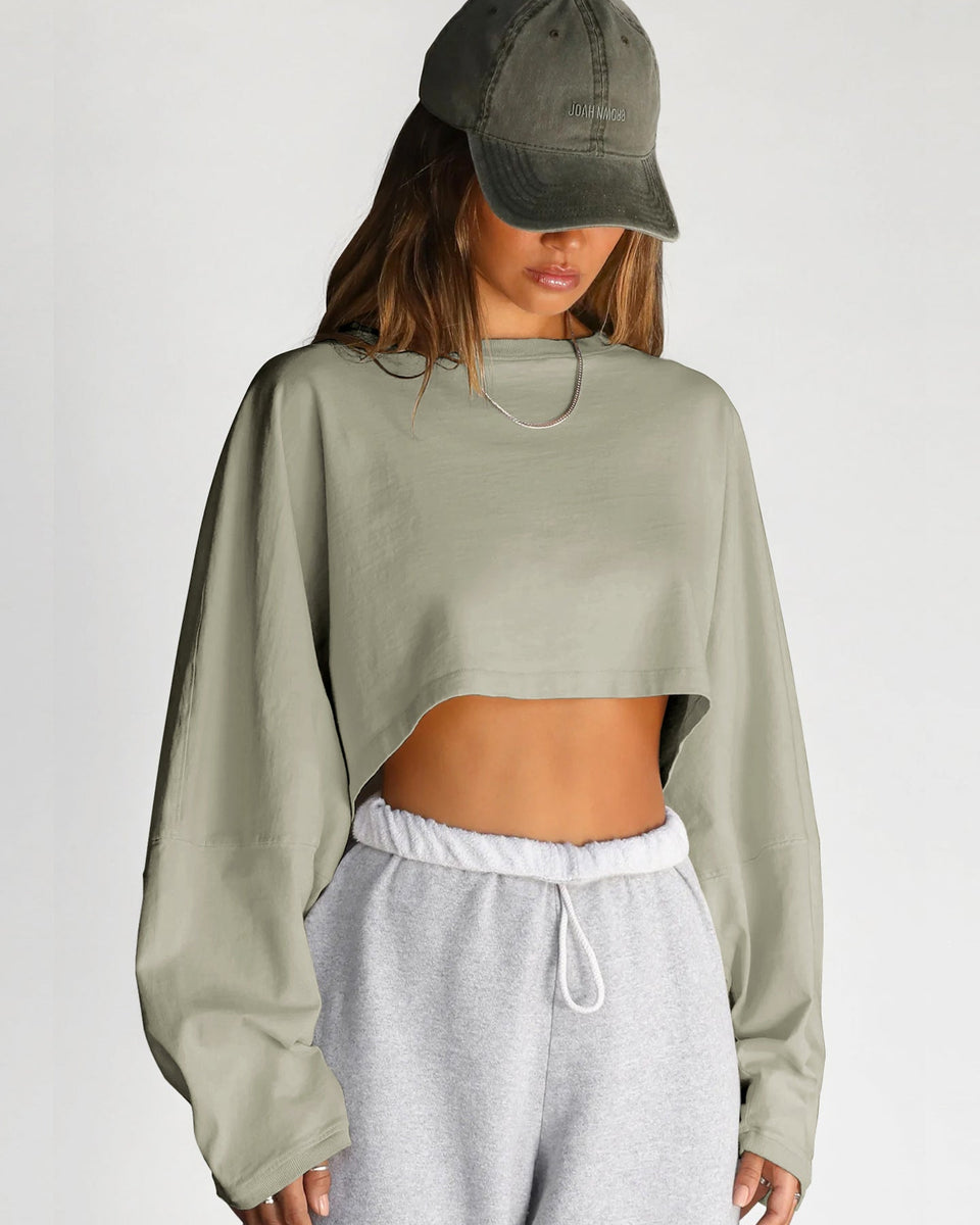Wenia Crop Oversiz Sweatshirt