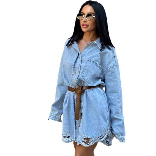 Crisp Perfection Denim Gömlek