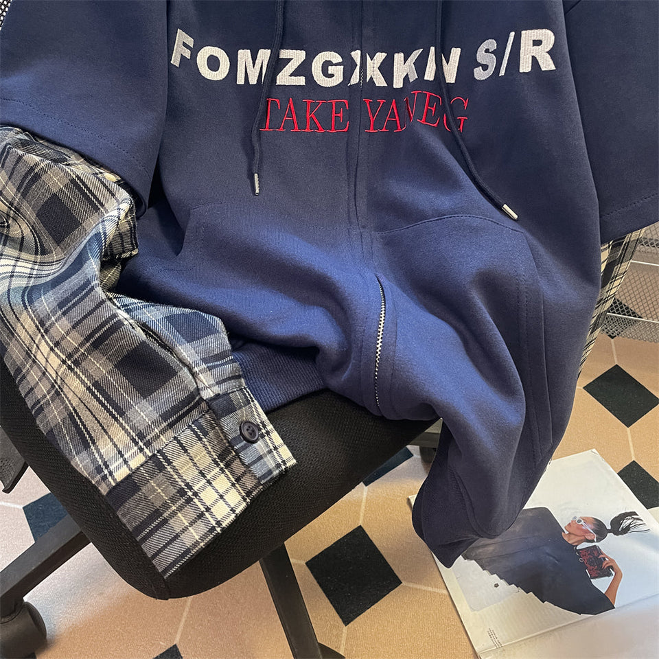 Sahte İki Parça Monogramlı Sweatshirt