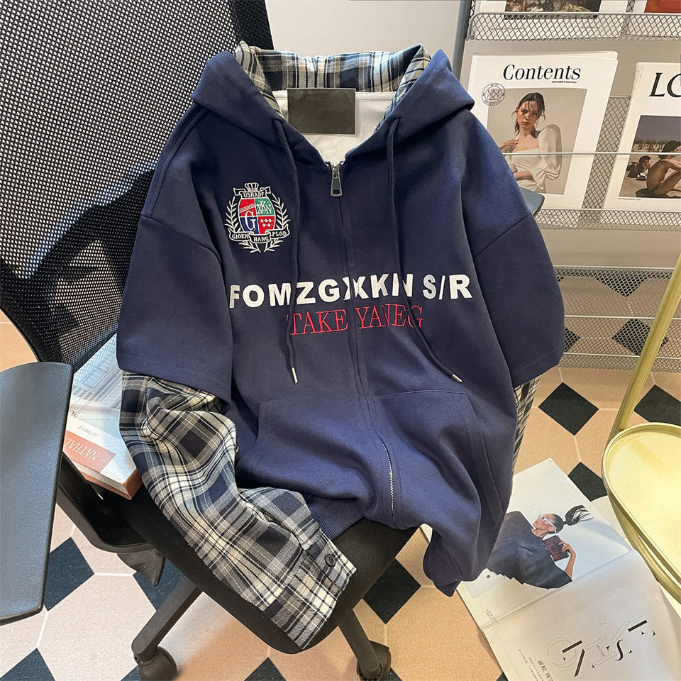 Sahte İki Parça Monogramlı Sweatshirt